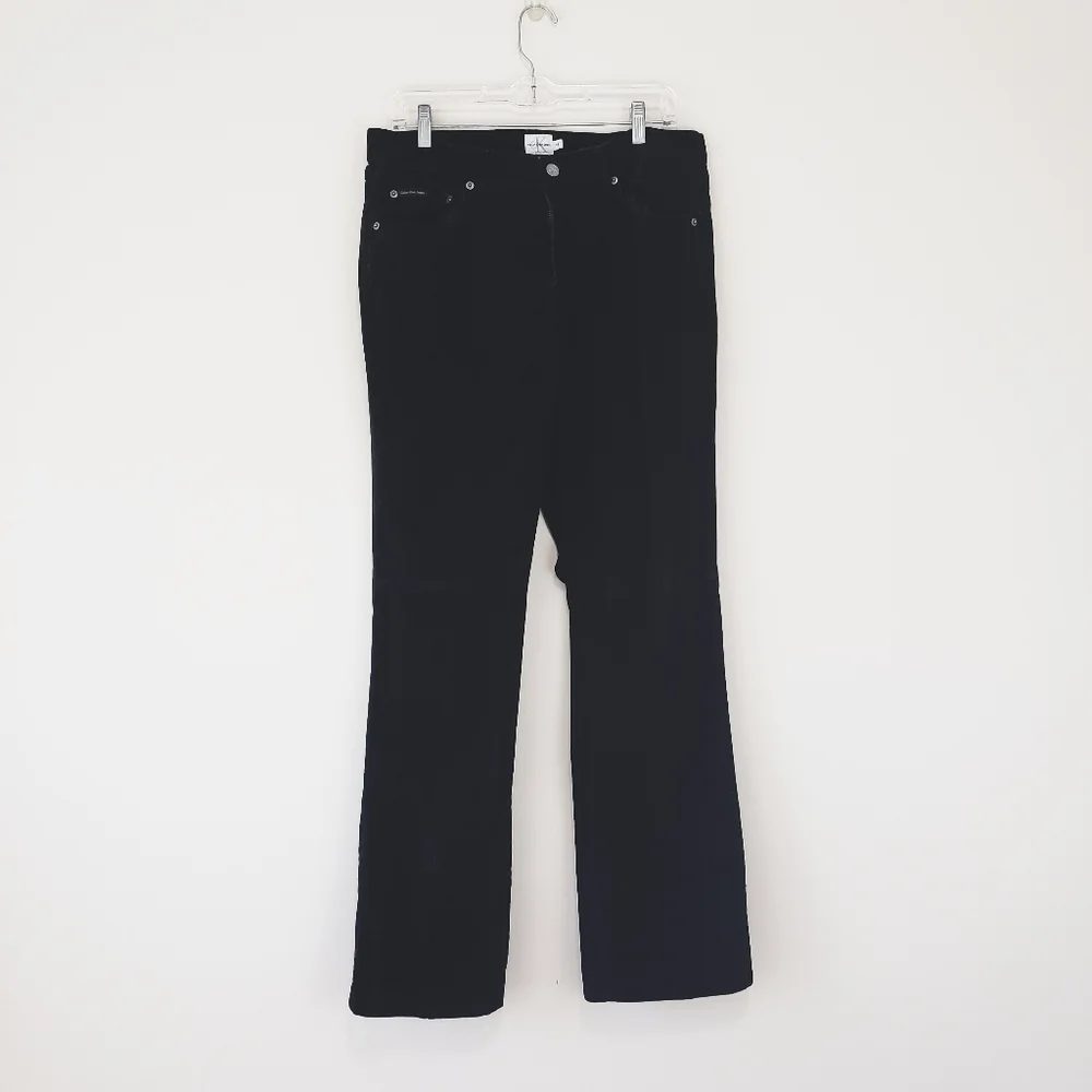 Calvin Klein Jeans Black Coduoroy Bootcut Pants Size 14 - Picture 2 of 9